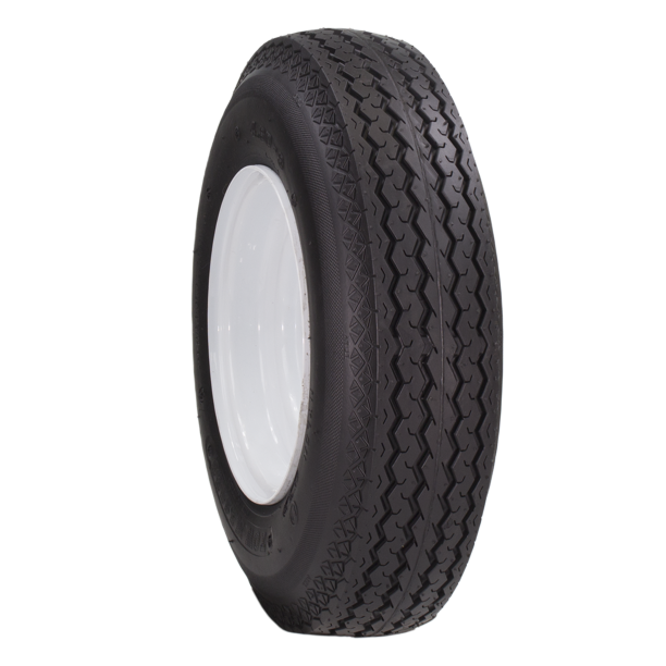 Greenball Towmaster 4.808 6 PR NonRadial HiSpeed Bias Trailer Tire and Wheel Assembly, 5 Lug