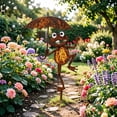 thumbnail image 6 of Cute Frog Garden Sign with Umbrella, Iron Yard Art Stake for Outdoor Decor, Whimsical Frog Statue for Pond Patio, Funny Lawn Ornament for Garden Lovers Gift, 6 of 6