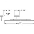 thumbnail image 5 of Access Lighting Adjustable LED Semi-Flush in Matte White Color, 5 of 7