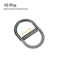 thumbnail image 2 of Double D Ring Buckles, 10pcs 25mm(0.98") Metal Adjustable D Rings, Dark Gray, 2 of 5