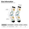 thumbnail image 6 of Uemuo Cute Dinosaurs Pattern Women's Crew Socks, Soft Durable Breathable Moisture-Wicking with Odor Control Cotton socks, 6 of 9