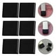 thumbnail image 2 of 50 tiras de silicona antideslizantes para perchas de ropa, funda protectora negra para pantalones, ideal para perchas de madera, evita que la ropa se caiga, color negro, 2 of 7