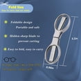 thumbnail image 6 of Lagwa 2 Pack Folding Pocket Scissors, Stainless Steel Portable Travel Shears for Crafting, Office, Home Use, 6 of 6