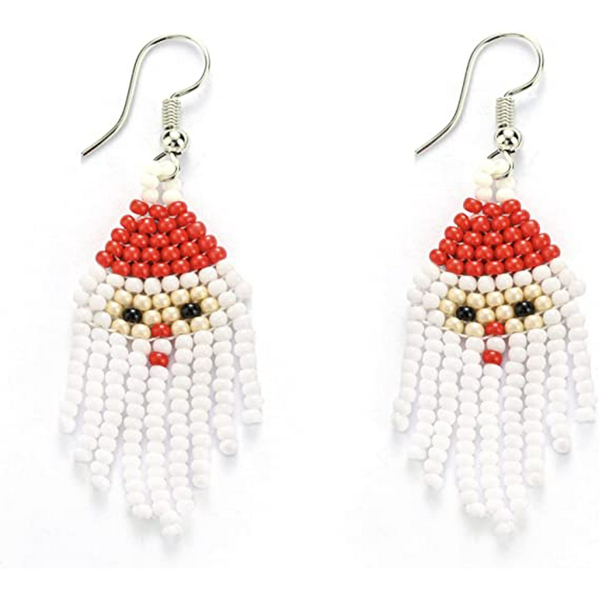 Beaded dangle earrings deals