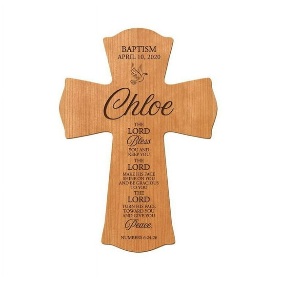 LifeSong Milestones 8x11.25in Black Wall Cross_Chloe Baptism