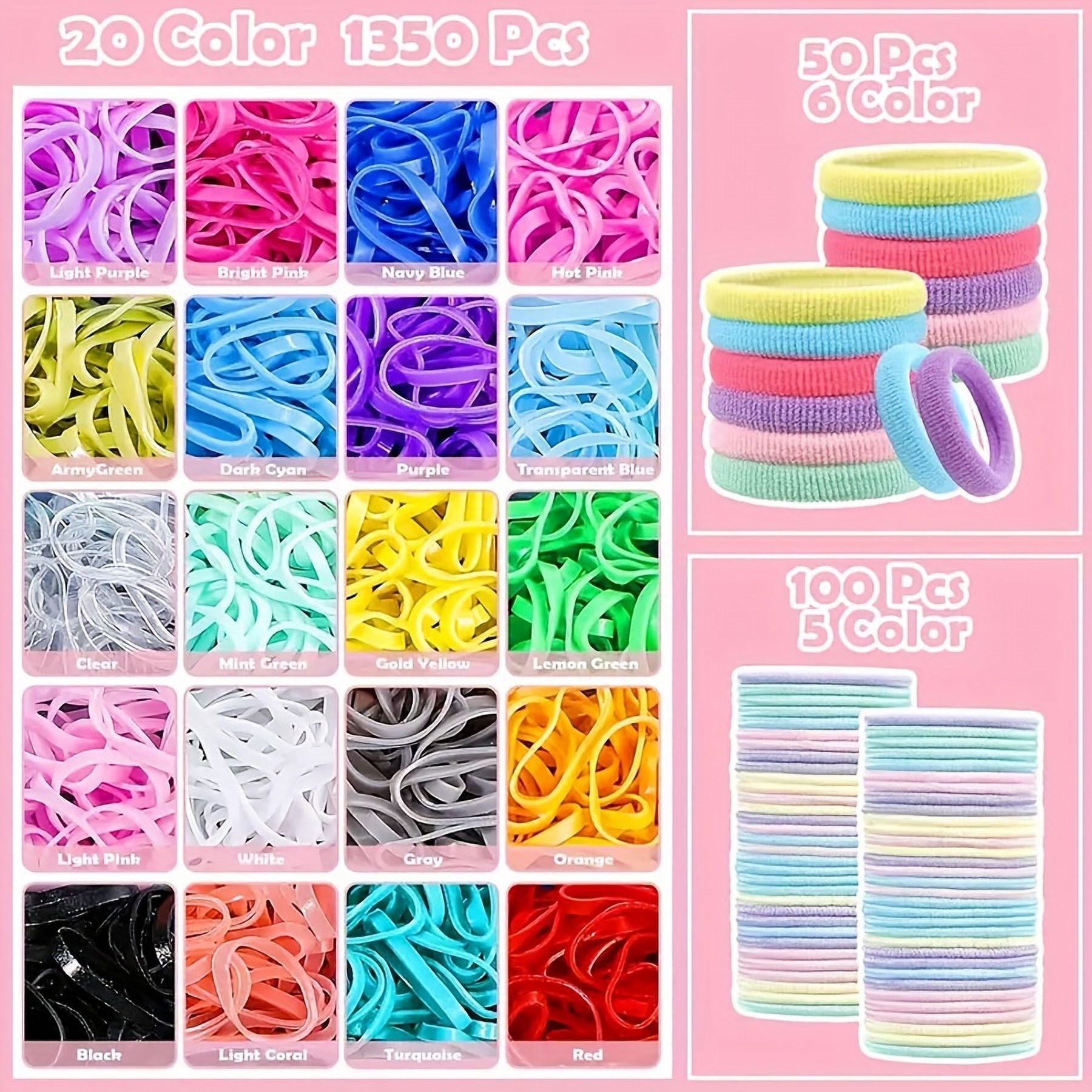 HLONK 1543/1544-Piece Hair Accessory Set  Elastic Bands  Cotton Hair Ties  Styling Tools  Butterfly Clips - Curl Enhancing  Unscented  Normal Hair-Compatible  Versatile Hair Styling Kit f
