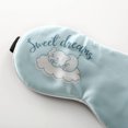 thumbnail image 2 of HAHDAXIA 100% Silk Sleep Mask Silk Filling Comfortable,Super Soft Blindfold Eye mask Block Light for Sleeping,Shift Work,Naps,Travel,Yoga with Adjustable Strap (Sweet Dreams), 2 of 6