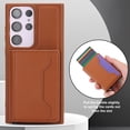 thumbnail image 6 of ELEHOLD for Samsung Galaxy S22 Ultra Premium PU Leather Wallet Case Detachable Magnetic Card Holders RFID Blocking Function Flip Stand Shockproof Full Protection Case for Samsung S22 Ultra,brown, 6 of 8