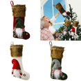 thumbnail image 4 of Calcetín navideño lindo 3d gnomo sueco calcetines de Navidad colgantes chimenea árbol decoraciones regalo bolsa de dulces, 4 of 5