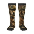 thumbnail image 2 of Lsque Western Cowboy Golden Retriever Printed Crew Socks Men's Women's LightWeight Thin Casual Calf Socks ,Knee High Socks,Cotton Socks, 2 of 9