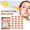 thumbnail image 4 of BEUKING 24 Pcs Nose Patch, Sun Protection Summer Nose Patch Outdoor Sunblock Guards Nose Cover UV Stickers for Sunscreen Golf Nose Bandage, for Men Women Exposure Tanning Outdoor Sports Accessories, 4 of 12