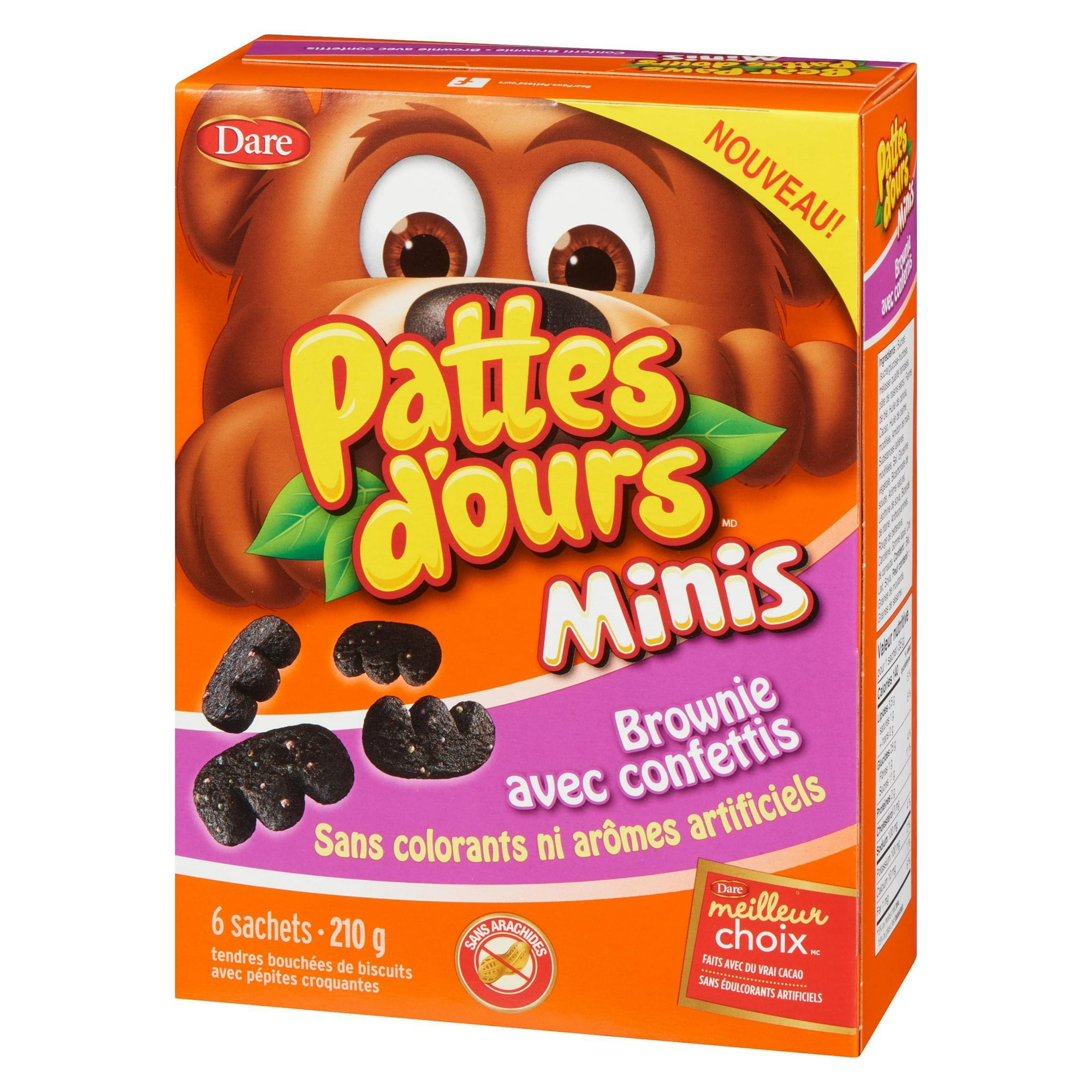 Bear Paws Minis Confetti Brownie Cookies