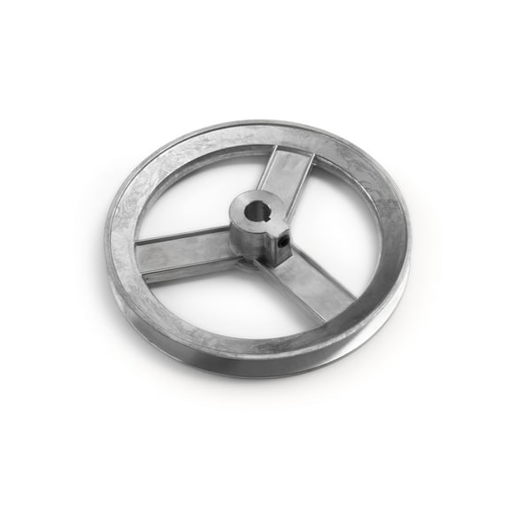 Terre Products, Heavy Duty 6" V-Groove Drive Pulley, Precision 1/2" Bore, Robust Z3A Zinc Alloy Die Cast Pulley