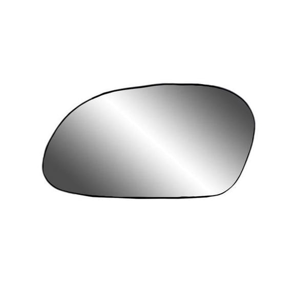 88169 - Fit System Driver Side Non-heated Mirror Glass w/ backing plate, Ford Taurus, Mercury Sable 00-07, 3 7/ 8" x 6 15/ 16" x 7 1/ 4"