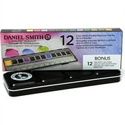 Daniel Smith Extra Fine Watercolor Half Pan Set, 12-Colors & 12 Empty Half Pans, Colors of Inspiration