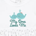 thumbnail image 4 of Inktastic My Oma Loves Me Fish Girls Baby Dress, 4 of 5