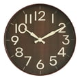 thumbnail image 1 of Reloj de pared, reloj de pared de madera, movimiento de barrido sin tictac, reloj de pared decorativo, reloj de pared con pilas, reloj para el hogar, sala de estar, cocina, dormitorio, oficina,, 1 of 5