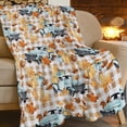 thumbnail image 2 of Fall Throw Blanket Fall Decor Blanket Autumn Pumpkin Leaves Farmhouse Truck Flannel Fleece Throw Blanket for Couch Super Warm Cozy Plush Lightweight Seasonal Bedding Blanket for Kids Adults 40"x50", 2 of 6