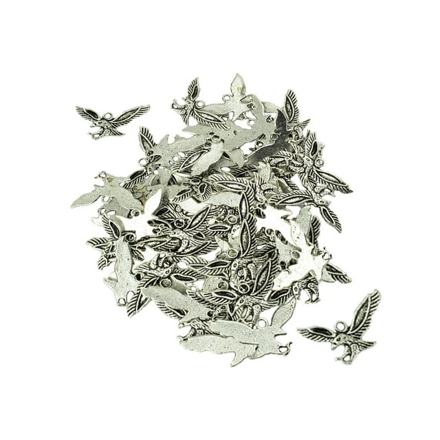 50 Piezas Vintage Tíbet águila de Plata Colgante con Abalorios Joyería Que Encuentra DIY