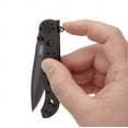 thumbnail image 3 of CRKT Folding Knife with Frame Lock and Carson Flipper Opening: Stainless Steel Plain Edge Blade, Stainless Steel Handle, Reversible Pocket Clip, M16-01KSC, 3 of 8