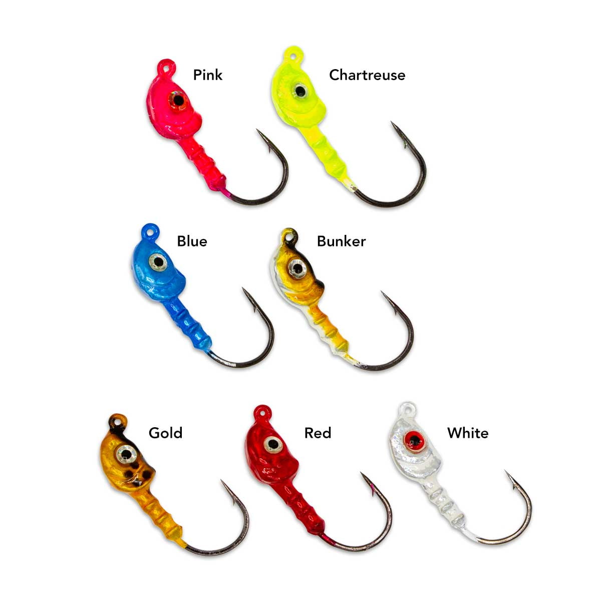 17 Pieces Mixed Color Maggot Grub Worms Bait with Jig Head Hooks Lightweight 