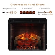 Modern Ember Uptown 23 inch Smart Electric Fireplace Insert - Black
