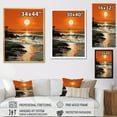 thumbnail image 4 of Designart "Beach horizon Sunset I" Nautical & Beach Floater Framed Wall Decor, 4 of 7