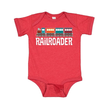 

Inktastic Railroader Train Hobby Gift Baby Boy or Baby Girl Bodysuit