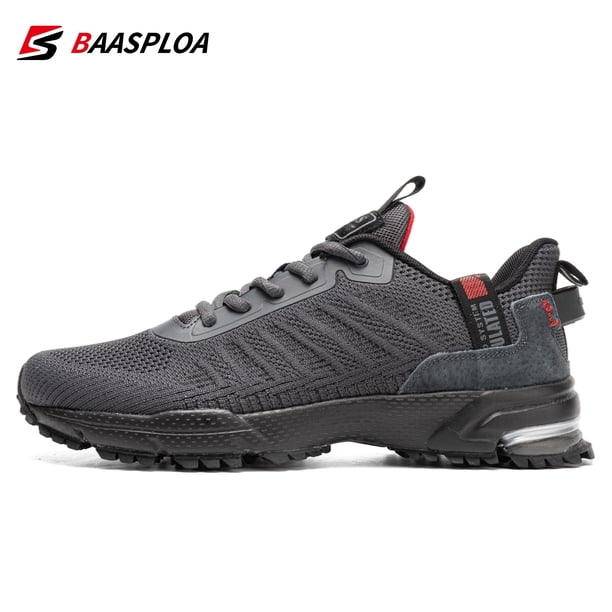 Baasploa, zapatillas de correr profesionales para hombre, zapatillas de deporte de malla de diseñador ligeras para hombre, zapatillas de tenis para deportes al aire libre con cordones para hombre Tan Jianjun unisex