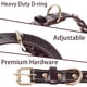 thumbnail image 2 of etiqueta de perro collar Collar de perro completo Collar de setas Collar de cuero tachonado Punk Blogger Collar ajustable Cachorro Labrador Husky Zhivalor ZYY-0415, 2 of 4