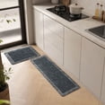thumbnail image 4 of Diatomaceous Earth Absorbent Mat, 2 Pack Water and Oil Absorbing Quick Dry Non Slip Kitchen Bathroom Entryway Rug, Multicolor, 16x24 and 16x47 Inch, 4 of 7