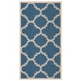 thumbnail image 6 of SAFAVIEH Courtyard Becky Geometric Indoor/Outdoor Runner Rug, Blue/Beige, 2'3" x 10', 6 of 11