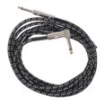 thumbnail image 1 of WRITWAA 1Pc Guitar Connecting Cord Black with Durable Braided Surface and Excellent Audio Performance, 1 of 8