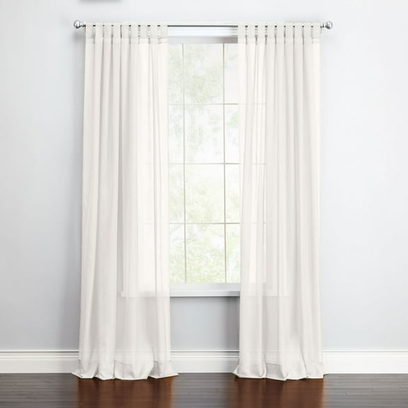 BrylaneHome BH Studio Sheer Voile Tab-Top Panel