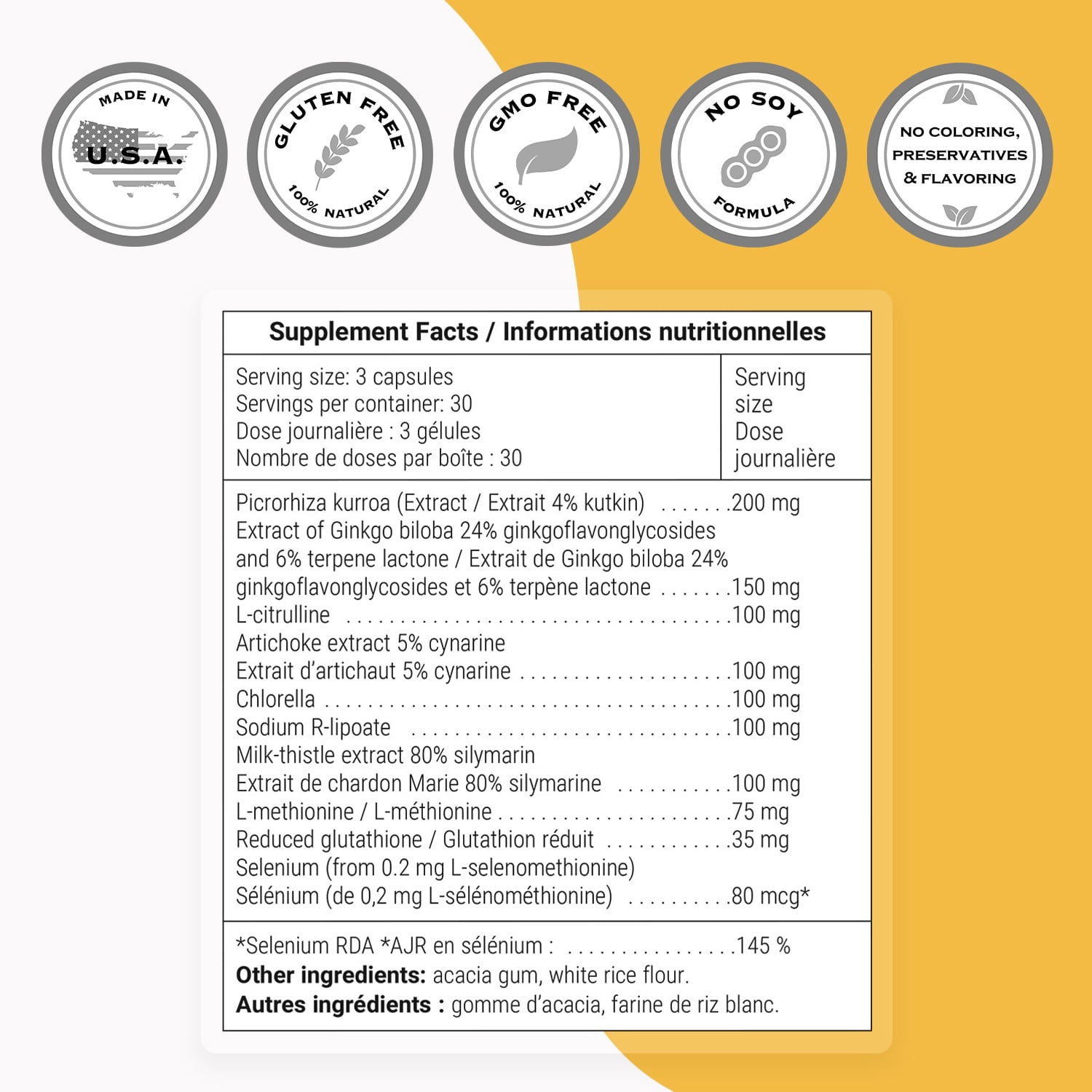 SuperSmart Liver Support Formula (Advanced Formula) - with Silymarin Milk Thistle, L-Methionine, Reduced Glutathione, Picrorhiza Kurroa, Artichoke | Non-GMO & Gluten Free - 90 Vegetarian Capsules