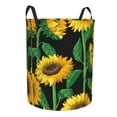 thumbnail image 2 of Daiia Sunflower 1 Round Laundry Basket with Handles Thickened Waterproof Circular hamper,Dirty Clothes Storage Basket for Bedroom,Bathroom,College Dorm-Small, 2 of 8