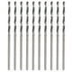 thumbnail image 1 of Brocas helicoidales de vástago recto, 10 piezas, brocas helicoidales de vástago recto, brocas helicoidales diseñadas para la perfección, 1 of 9