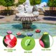 thumbnail image 2 of BRIGHTFUFU Winomo 5pcs 10 cm Lotus artificial Lirio de agua Plantas artificiales Flores artificiales Flotante Pond Plantas, 2 of 7