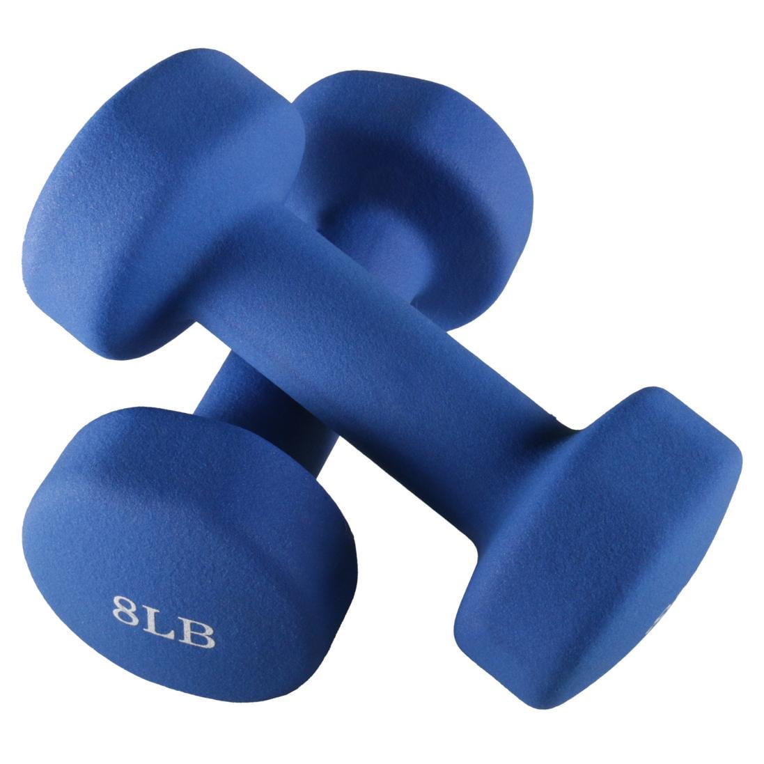 Dumbbell Weights 6/8/10/12/15Lbs Pound Set Barbell Neoprene Coated Weights 2 Set 