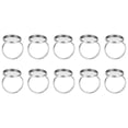 thumbnail image 1 of Miangastore 10 Pcs Base de Bague en Acier Inoxydable Support de Bague Réglable Accessoires de Fabrication de Bijoux, 1 of 8