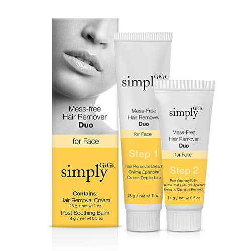 Simply GiGi Mess-Free Facial Hair Removal Cream and Soothing Balm Duo -  