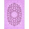 thumbnail image 1 of Ahgly Company Indoor Rectangle Medallion Purple Traditional Area Rugs, 3' x 5', 1 of 4
