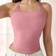 thumbnail image 4 of Top de poliéster para mujer, con tirantes de color liso y ventilación en el interior., 4 of 5
