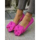 thumbnail image 2 of New Arrival Women's Outdoor Pointed Toe Shallow Mouth Flat Shoes With Butterfly Knot, Rose Medium Washed Cloth Soft Sole Work, Driving Loafers, 2 of 5