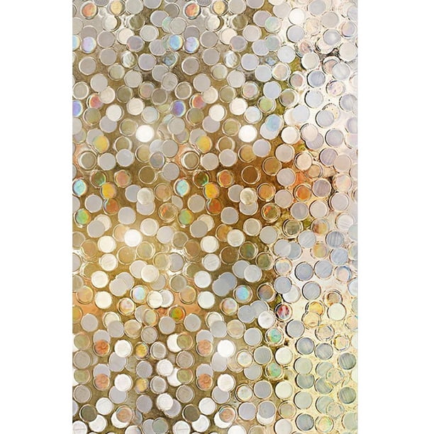 Pegatina Adhesivo de pared de vidrio esmerilado, película adhesiva de privacidad para ventana, decoración del hogar (A) Tmvgtek Libre de BPA