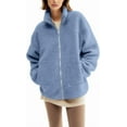 thumbnail image 3 of Women's Fleece Zip Up 2-in-1 Baby Wearing Jacket, Maternity Winter Coat with Kangaroo Pocket, Thick Warm Baby Wearing Clothes for Mothers, Postpartum Winter Jacket, 3 of 9