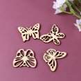 thumbnail image 3 of FUEENIRVA 100PCS Butterfly Shape Wood Chips for Crafting with Assorted Color Wood, 3 of 8
