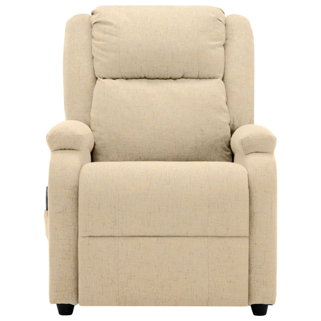 vidaXL Massage Chair Reclining Push Armchair Adjustable Sofa Chair Fabric