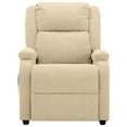 thumbnail image 4 of vidaXL Massage Chair Reclining Push Armchair Adjustable Sofa Chair Fabric, 4 of 10