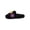 05_Black, variant on GPOECD Cute Slippers for Women Fuzzy Open Toe Embroidery Slide Soft Non Warm Cozy Slippers for Winter.